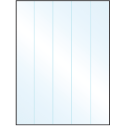 8.5" x 11" Crystal Clear Rectangular Sheet Labels