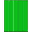 8.5" x 11" Fluorescent Green Rectangular Sheet Labels