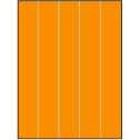 8.5" x 11" Fluorescent Orange Rectangular Sheet Labels