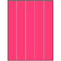 8.5" x 11" Fluorescent Pink Rectangular Sheet Labels