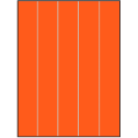 8.5" x 11" Fluorescent Red Rectangular Sheet Labels
