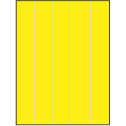8.5" x 11" Fluorescent Yellow Rectangular Sheet Labels