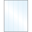 8.5" x 11" White Mid Gloss Rectangular Sheet Labels
