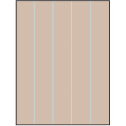 8.5" x 11" Pastel Tan Rectangular Sheet Labels