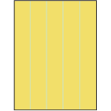 8.5" x 11" Pastel Yellow Rectangular Sheet Labels