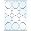 2.5" Crystal Clear Circular Sheet Labels