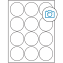 2.5" Photo Gloss Circular Sheet Labels