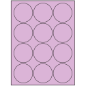 2.5" Pastel Purple Circular Sheet Labels