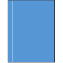 8.5" x 11" Fluorescent Blue Rectangular Sheet Labels