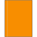 8.5" x 11" Fluorescent Orange Rectangular Sheet Labels