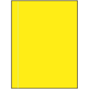 8.5" x 11" Fluorescent Yellow Rectangular Sheet Labels