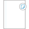 8.5" x 11" White Rectangular Sheet Labels - Removable Adhesive