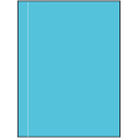 8.5" x 11" Turquoise Rectangular Sheet Labels
