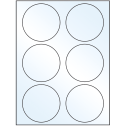3.33" White Mid Gloss Circular Sheet Labels