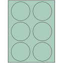 3.33" Pastel Green Circular Sheet Labels
