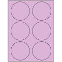 3.33" Pastel Purple Circular Sheet Labels