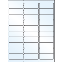 2.625" x 1" Crystal Clear Rectangular Sheet Labels