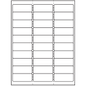 2.625" x 1" White Matte Litho Rectangular Sheet Labels