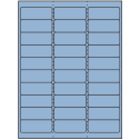 2.625" x 1" Pastel Blue Rectangular Sheet Labels