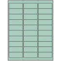2.625" x 1" Pastel Green Rectangular Sheet Labels