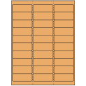 2.625" x 1" Pastel Orange Rectangular Sheet Labels