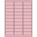 2.625" x 1" Pastel Pink Rectangular Sheet Labels
