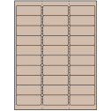 2.625" x 1" Pastel Tan Rectangular Sheet Labels