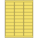 2.625" x 1" Pastel Yellow Rectangular Sheet Labels