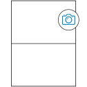 8.5" x 5.5" Photo Gloss Rectangular Sheet Labels (2-UP)