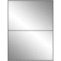 8.5" x 5.5" Silver Foil Rectangular Sheet Labels (2-UP)
