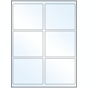 4" x 3.25" White Mid Gloss Rectangular Sheet Labels