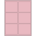4" x 3.25" Pastel Pink Rectangular Sheet Labels
