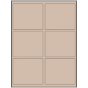 4" x 3.25" Pastel Tan Rectangular Sheet Labels