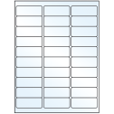 2.625" x 1" Crystal Clear Rectangular Sheet Labels (30-UP)