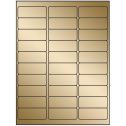 2.625" x 1" Gold Foil Rectangular Sheet Labels (30-UP)