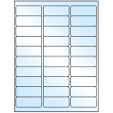 2.625" x 1" White Premium High Gloss Rectangular Sheet Labels (30-UP)