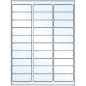 2.625" x 1" White Mid Gloss Rectangular Sheet Labels (30-UP)