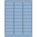 2.625" x 1" Pastel Blue Rectangular Sheet Labels (30-UP)