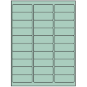 2.625" x 1" Pastel Green Rectangular Sheet Labels (30-UP)