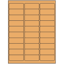 2.625" x 1" Pastel Orange Rectangular Sheet Labels (30-UP)