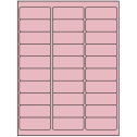 2.625" x 1" Pastel Pink Rectangular Sheet Labels (30-UP)
