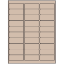 2.625" x 1" Pastel Tan Rectangular Sheet Labels (30-UP)