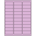 2.625" x 1" Pastel Purple Rectangular Sheet Labels (30-UP)