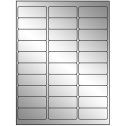 2.625" x 1" Silver Foil Rectangular Sheet Labels (30-UP)
