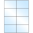 4.25" x 2.75" White Premium High Gloss Rectangular Sheet Labels