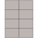 4.25" x 2.75" Gray Rectangular Sheet Labels