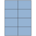 4.25" x 2.75" Pastel Blue Rectangular Sheet Labels