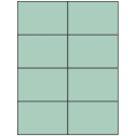 4.25" x 2.75" Pastel Green Rectangular Sheet Labels