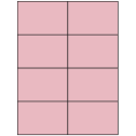 4.25" x 2.75" Pastel Pink Rectangular Sheet Labels