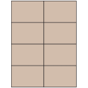 4.25" x 2.75" Pastel Tan Rectangular Sheet Labels